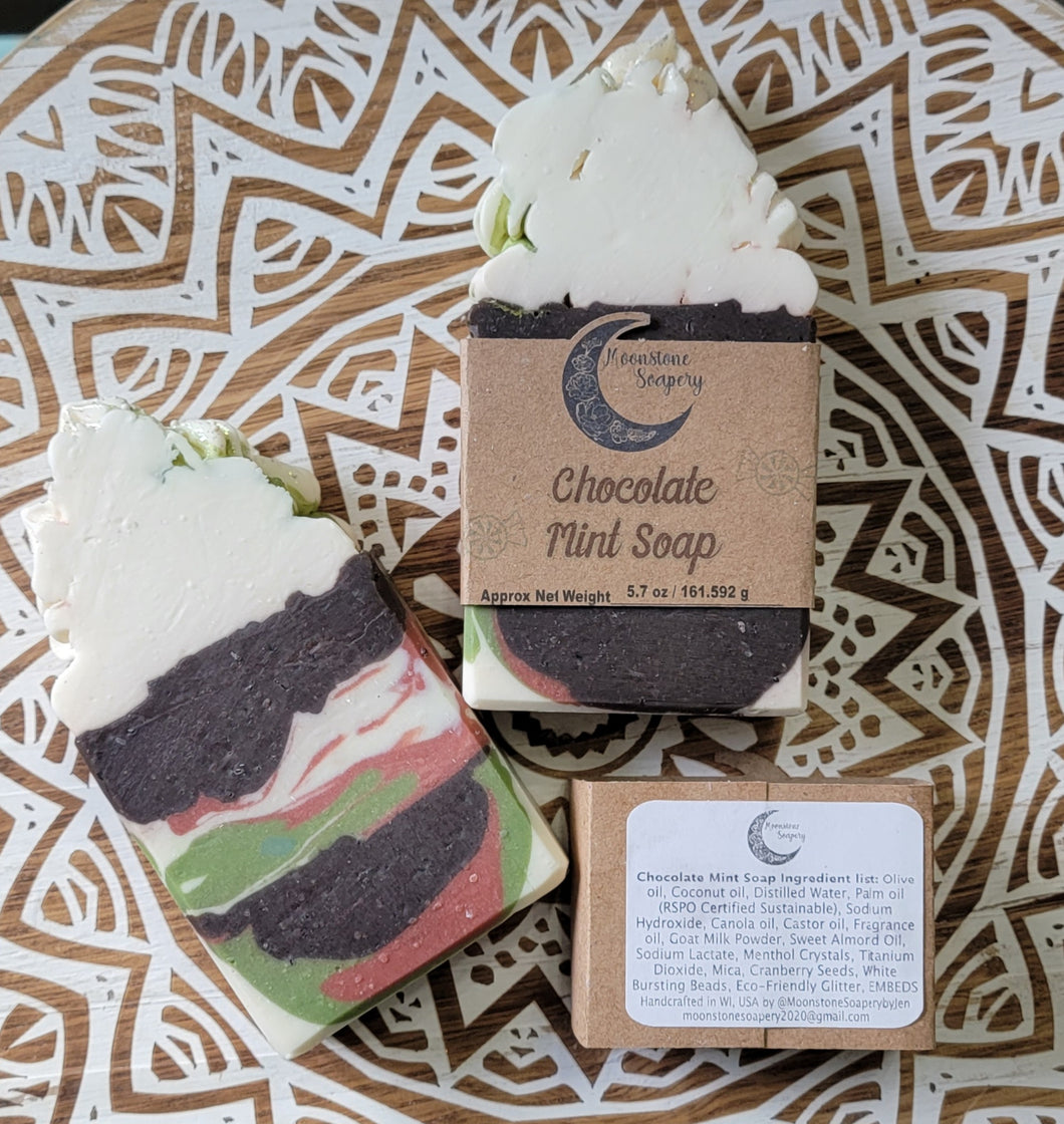 Chocolate Mint Frosted Soap