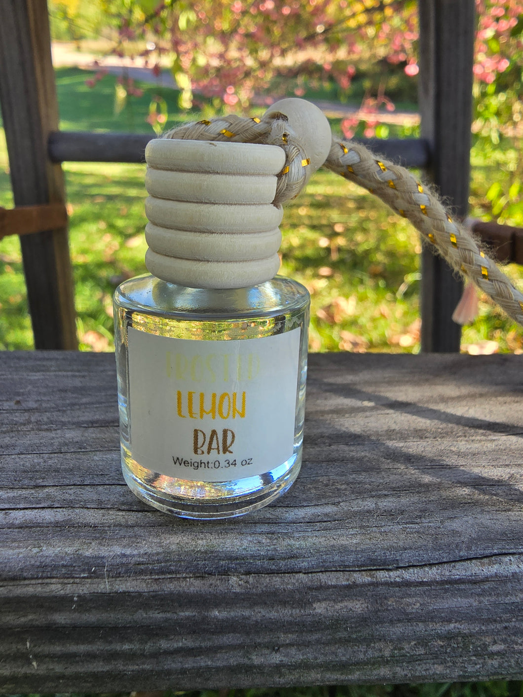 Frosted Lemon Bar Car Diffuser