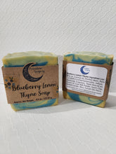 Load image into Gallery viewer, Blueberry Lemon Thyme Soap
